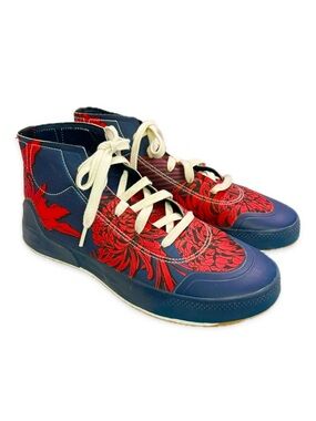 Adidas by Stella McCartney Treino Mid Floral Print Navy FY1641 EU 42 Sz 10.5 11